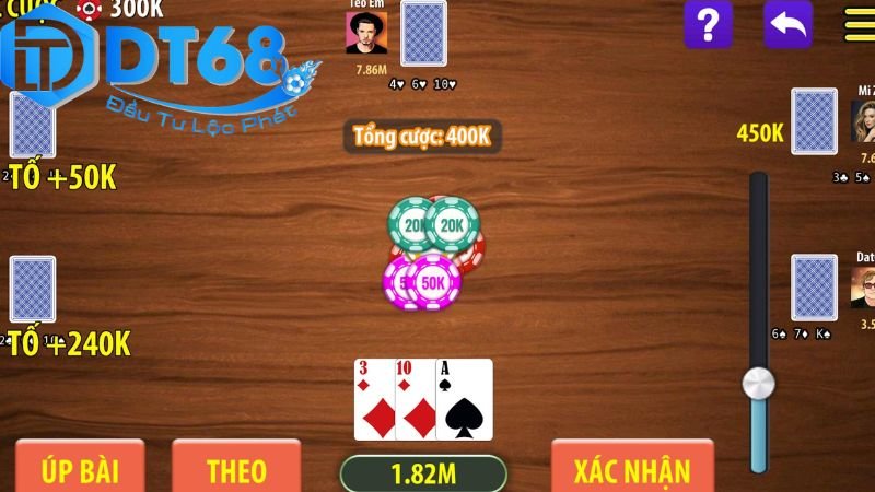 Game cào tố DT68 – Cược nhanh tay, thắng lớn liền 2 Luật chơi và cách thức tham gia game cào tố DT68
